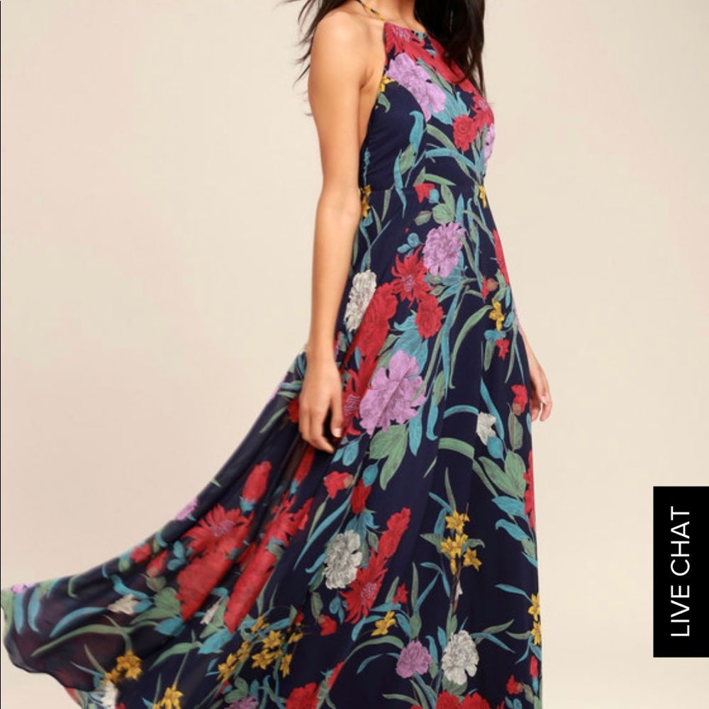 Floral Print Maxi Dress